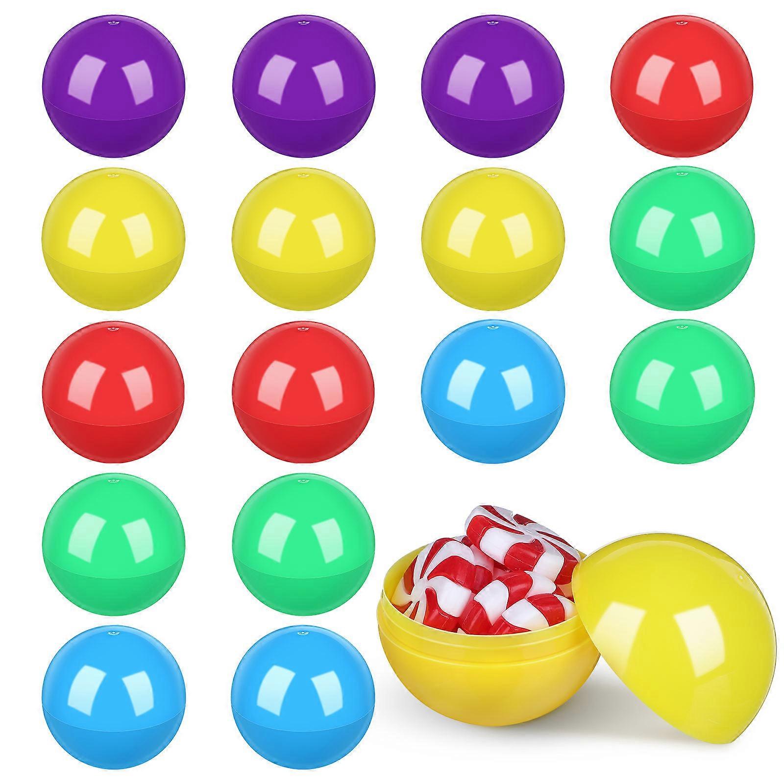 Capsules Storage Container Plastic Fillable Balls Assorted .50X4.50X4.50CM DIY Packaging 50Pack