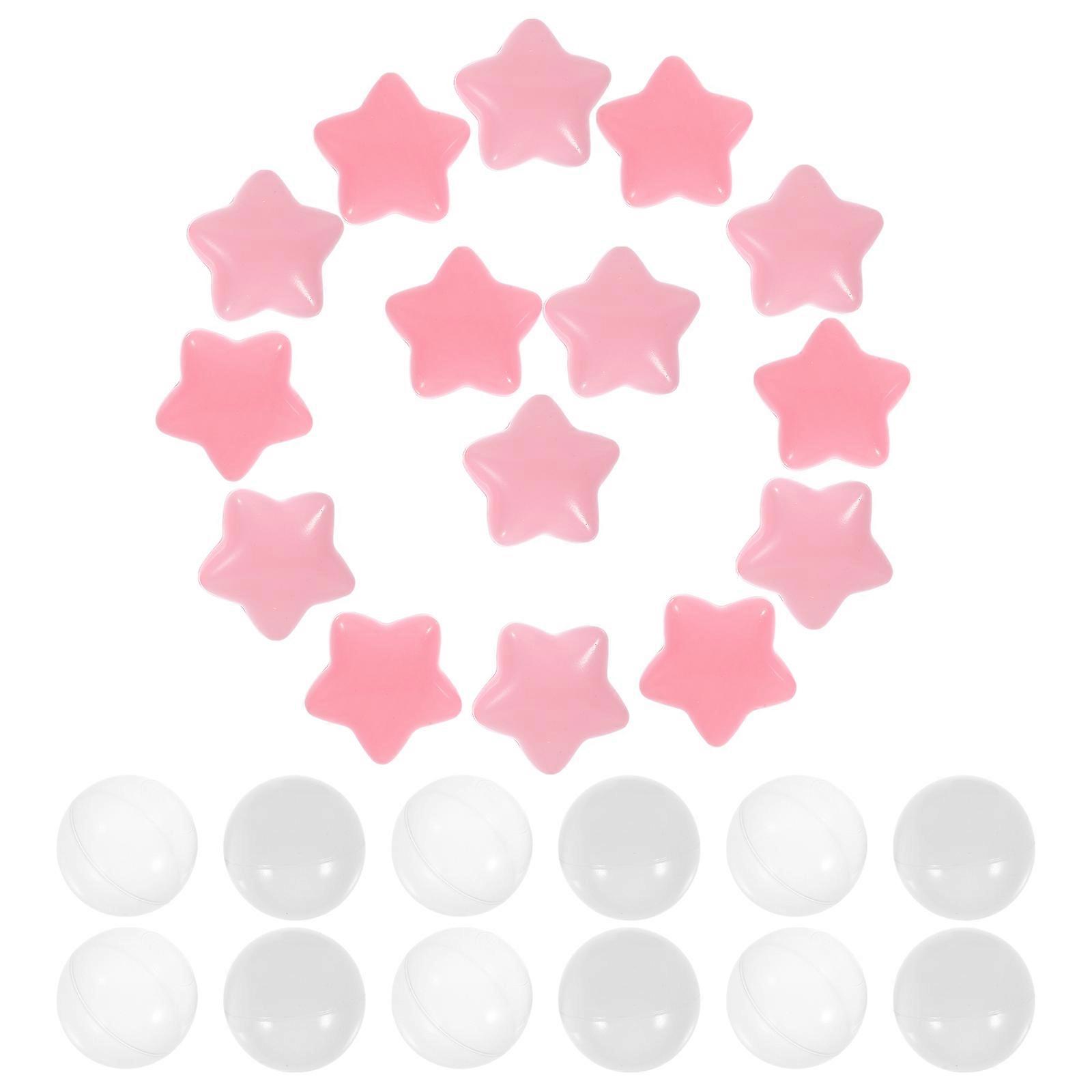 Five Point Balls for Playing 100Pcs Assorted Color Plastic Balls