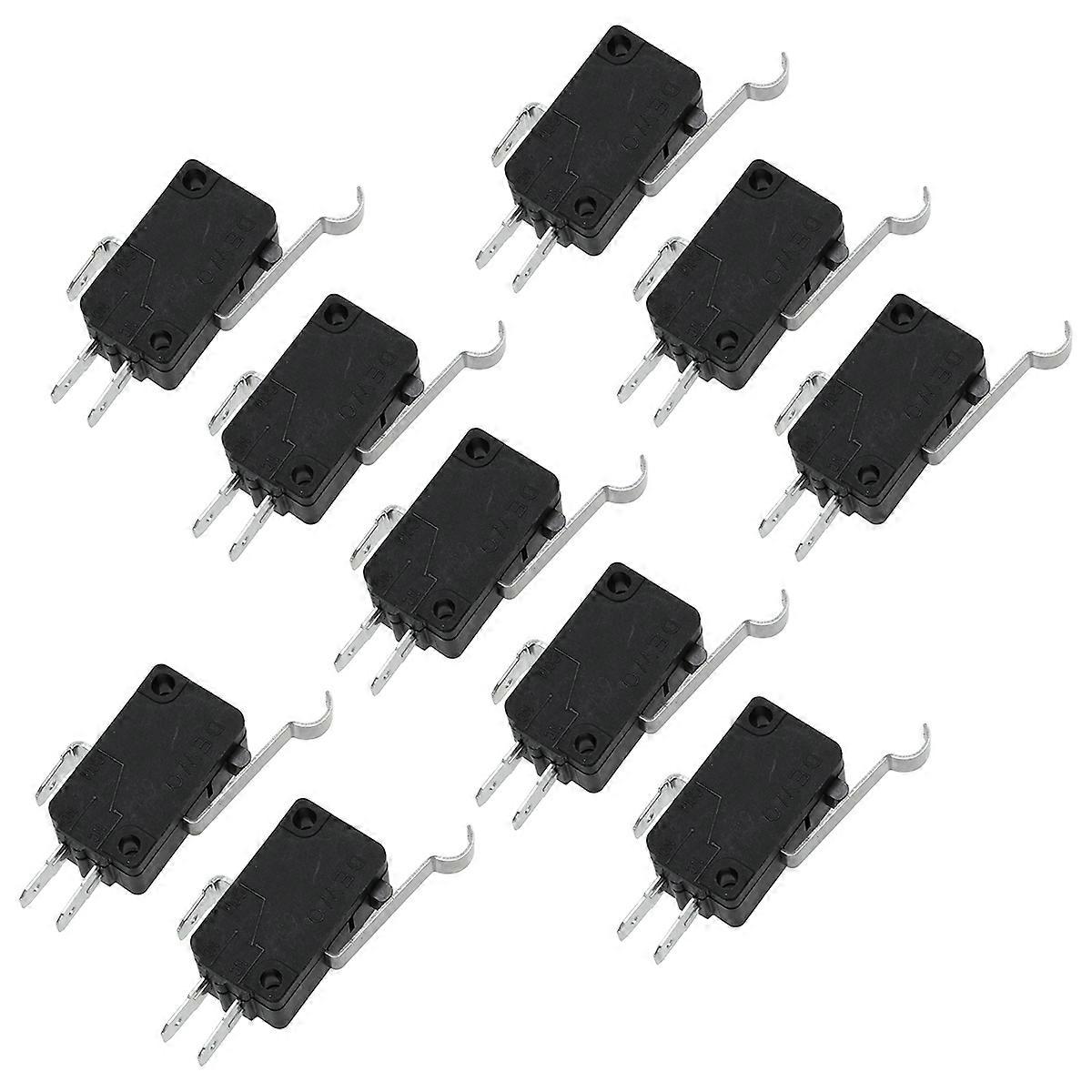 Micro Switch Limit Switch for Charging 10Pcs Momentary Push Button with Long Hinge Lever