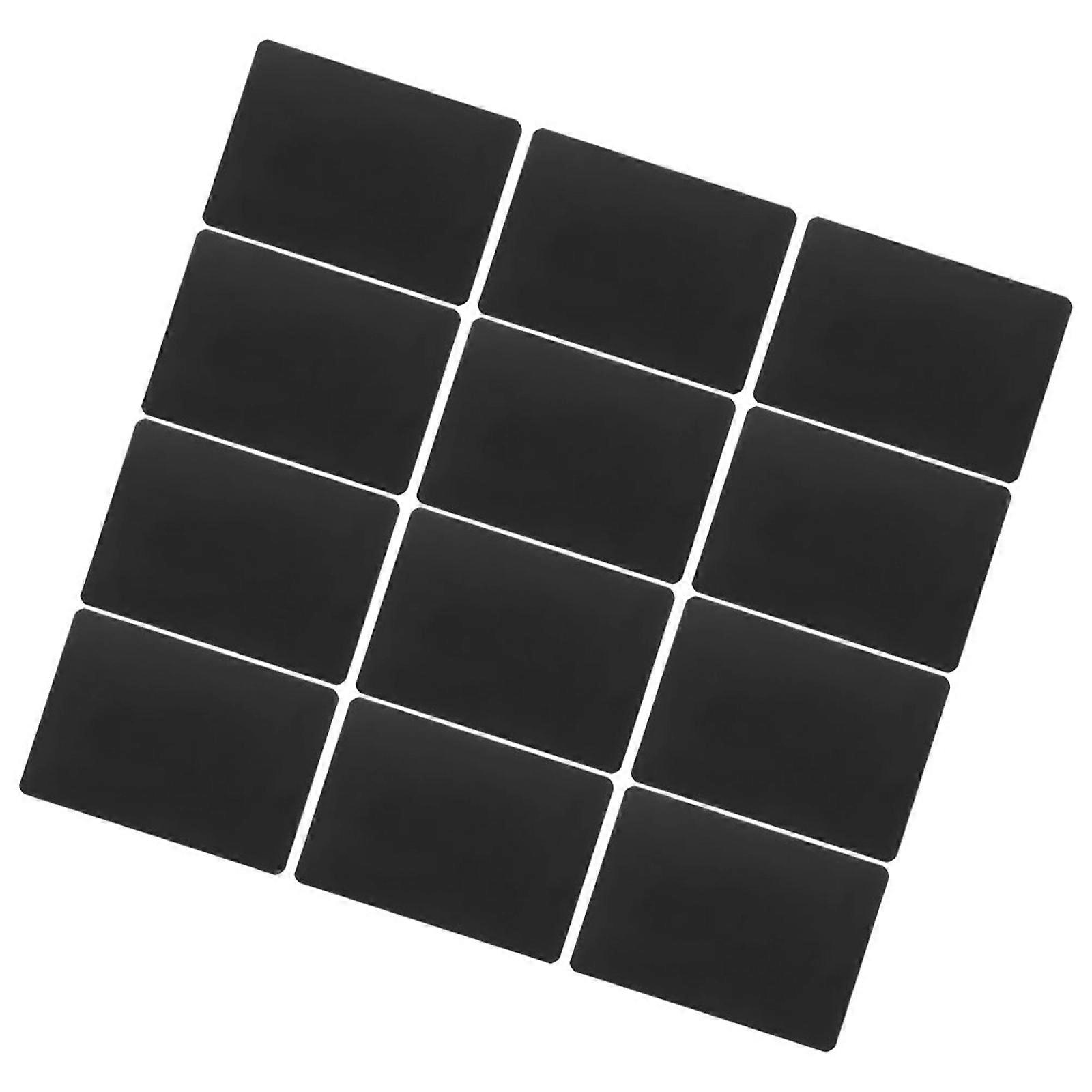 Sign Display Tag Black ABS for Displaying 12Pcs with Erasable Boards