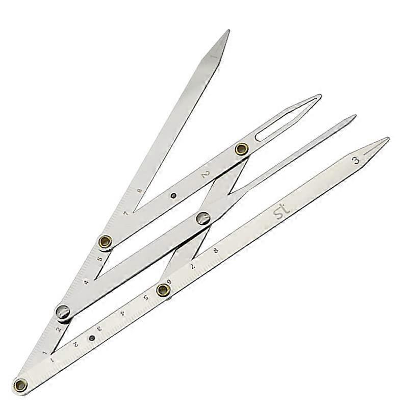 Microblading Eyebrow Ruler Stainless Steel Golden Ratio Measuring Tool with ThreePoint Positioning