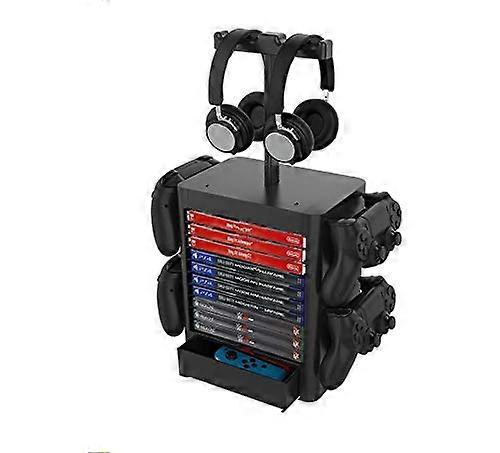 Vertical Stand with Game and Controller Storage, SpaceSaving Tower for PS5 and PlayStation 5