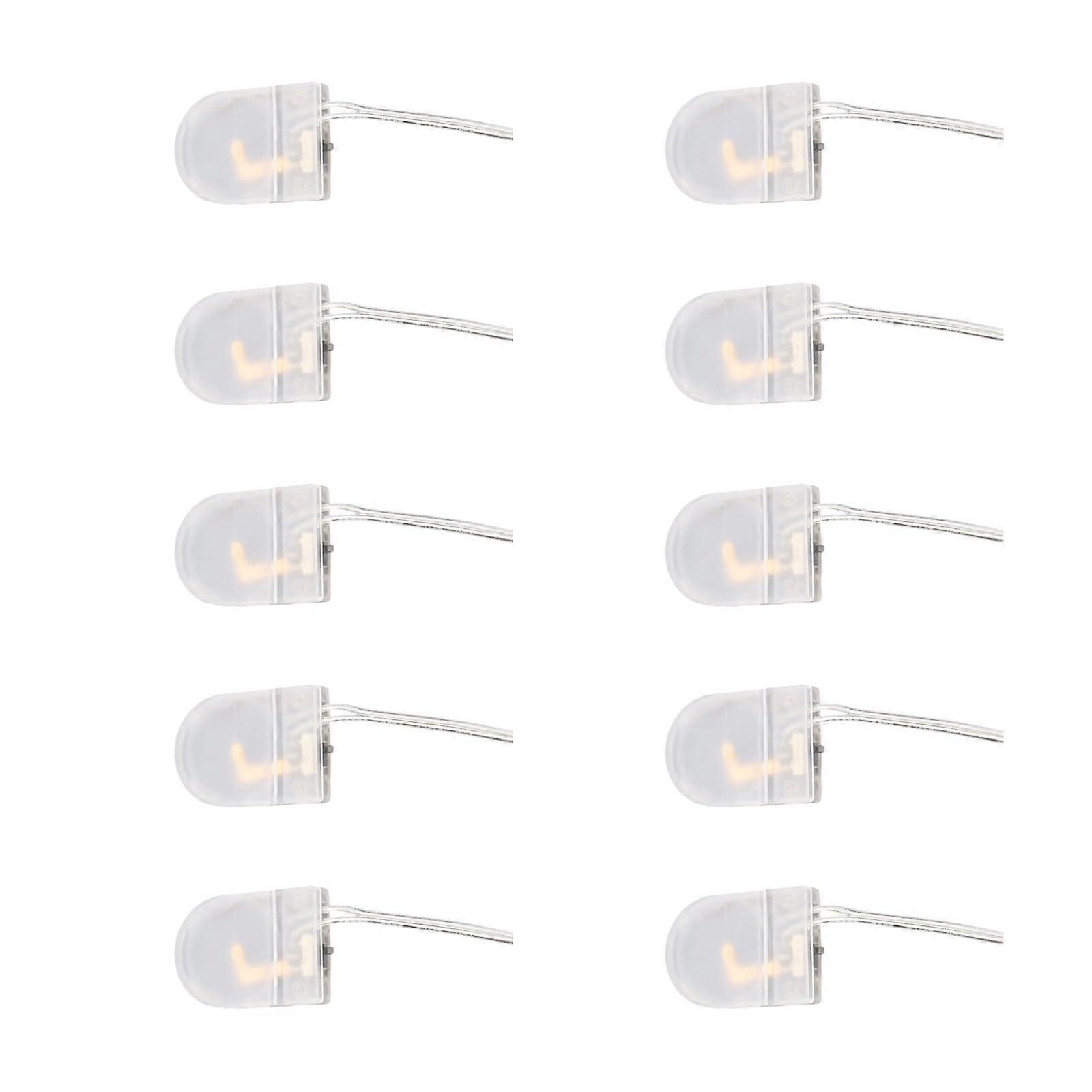 10x LIR2032 Coin Cell Battery Holder Compact Secure Storage Case Transparent for Electronics