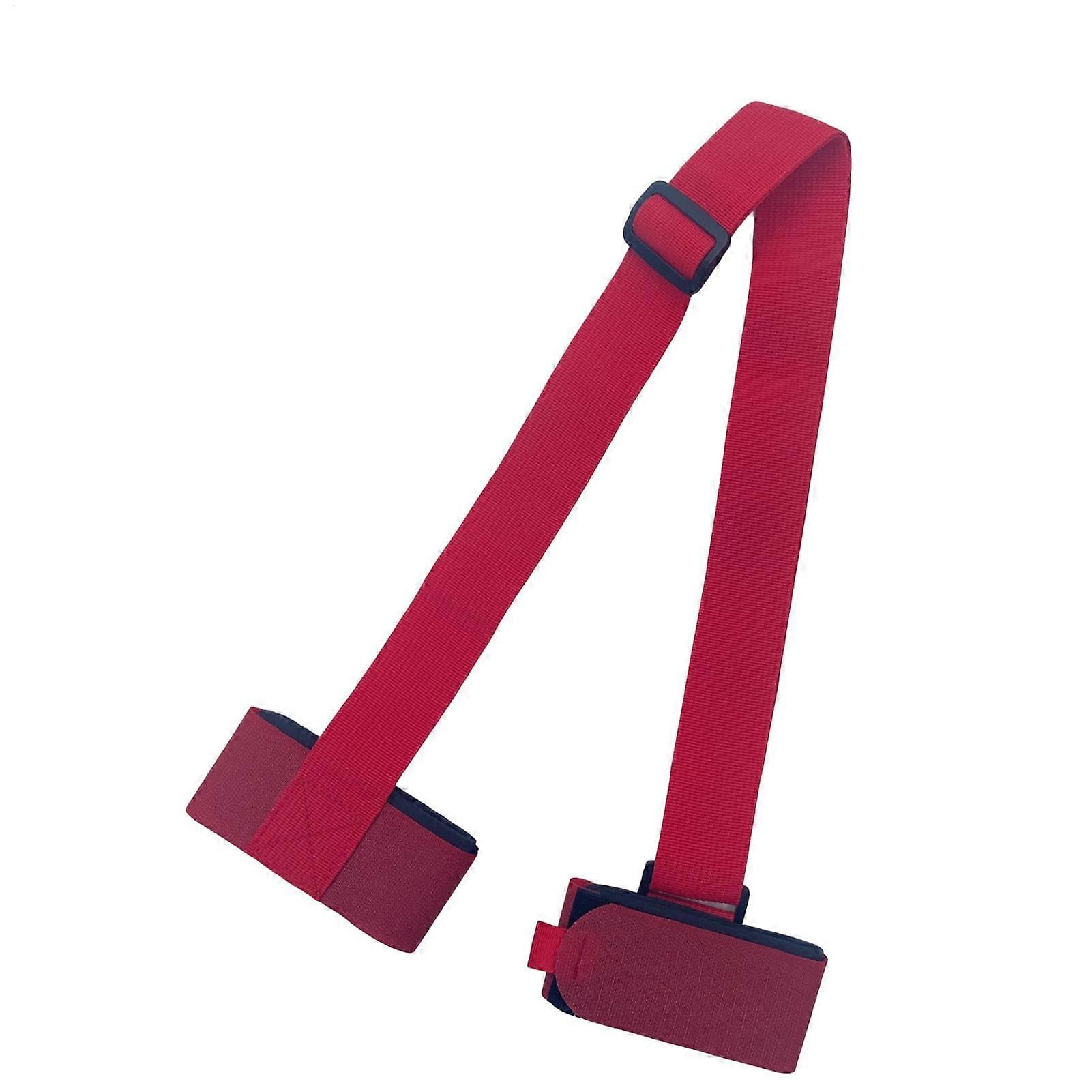 Tracolla regolabile in nylon per sci e snowboard, leggera e resistente, rossa