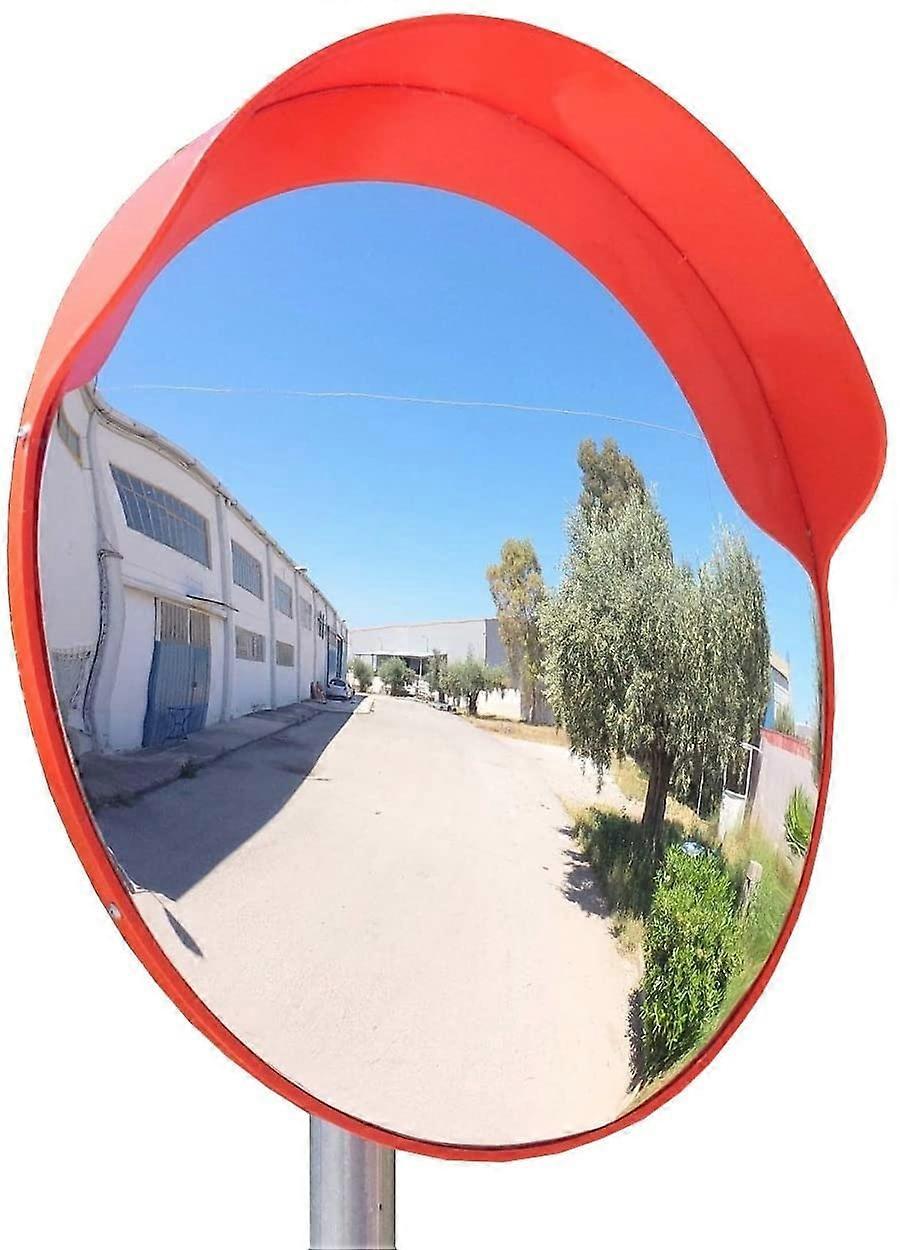Convex Safety Mirror 60cm for Road and  Security with WideAngle View and Adjustable Pole Mount