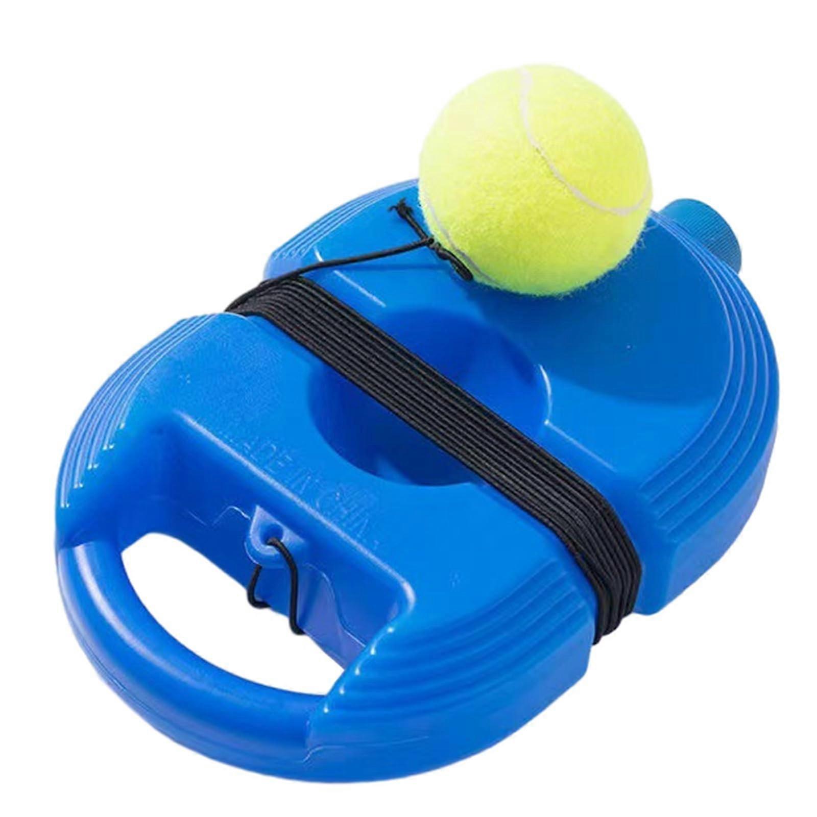 Tennis Trainer with String Solo Practice Rebounder for Single Player Training Blue