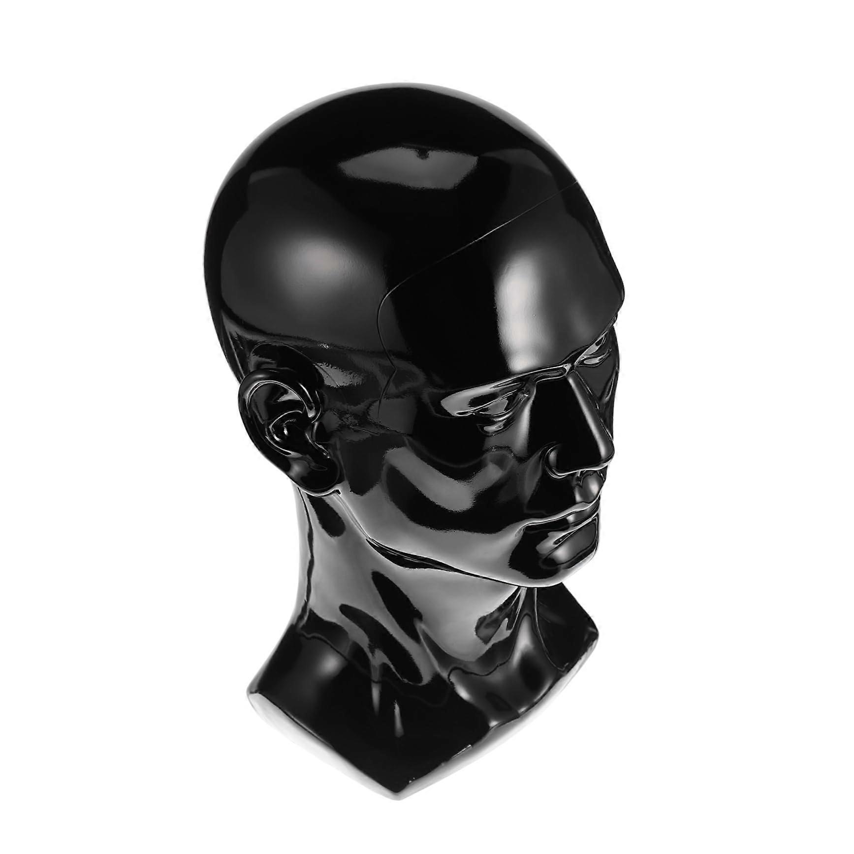 PVC Wig Head Mannequin for Hair Styling Practice, Wig Making Training and Hat Display