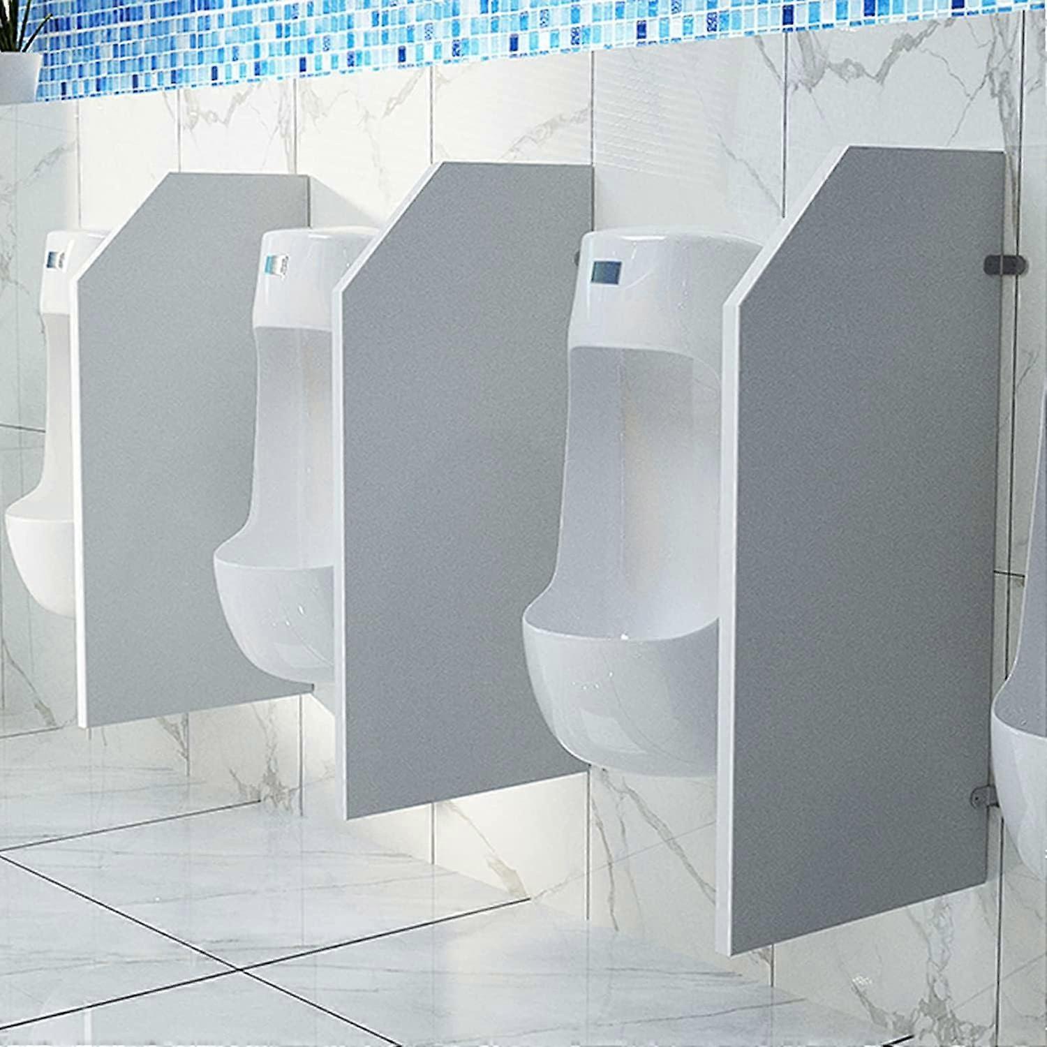 Urinal Privacy Screen Wall Mounted PVC Partition for Public Restrooms Schools Waterproof Fireproof