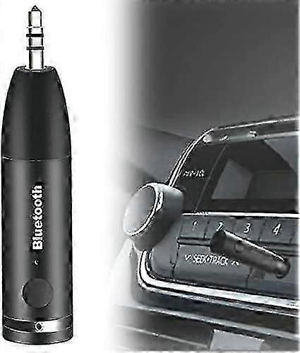 Bluetooth V5.0 Auxiliary Adapter, 3.5mm Jack Receiver Hands Free Car Kit