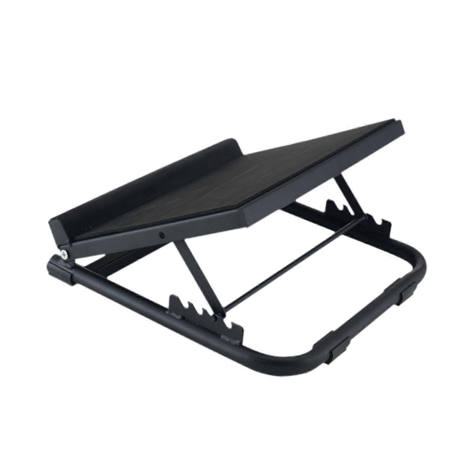 Adjustable Slant Board for Calf Stretching and Squat Wedge, FiveLevel Angles, NonSlip, Foldable Black