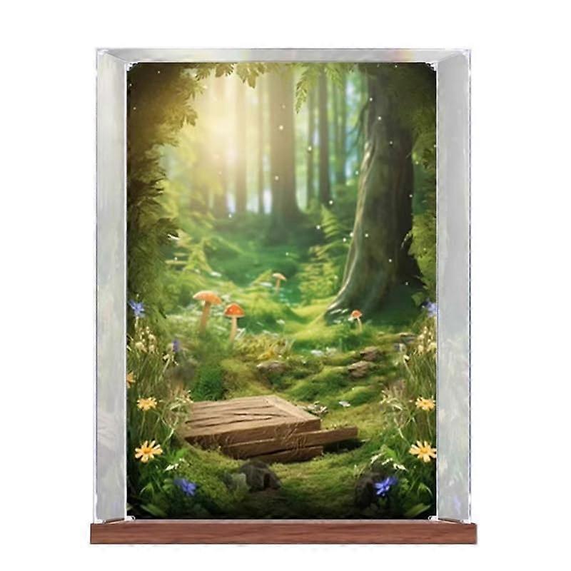 Acrylic Display Case for Bubblemart Alabb Model, Dustproof Clear Box with 360° Viewing