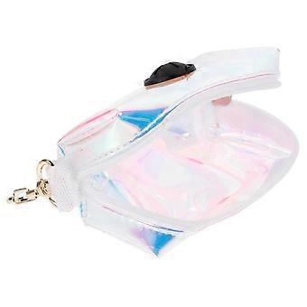 Compact Dog Waste Bag Holder, Portable Poop Bag Carrier with PU Zinc Alloy Rubber, for Hanging on Backpack or Leash, 1 Pack