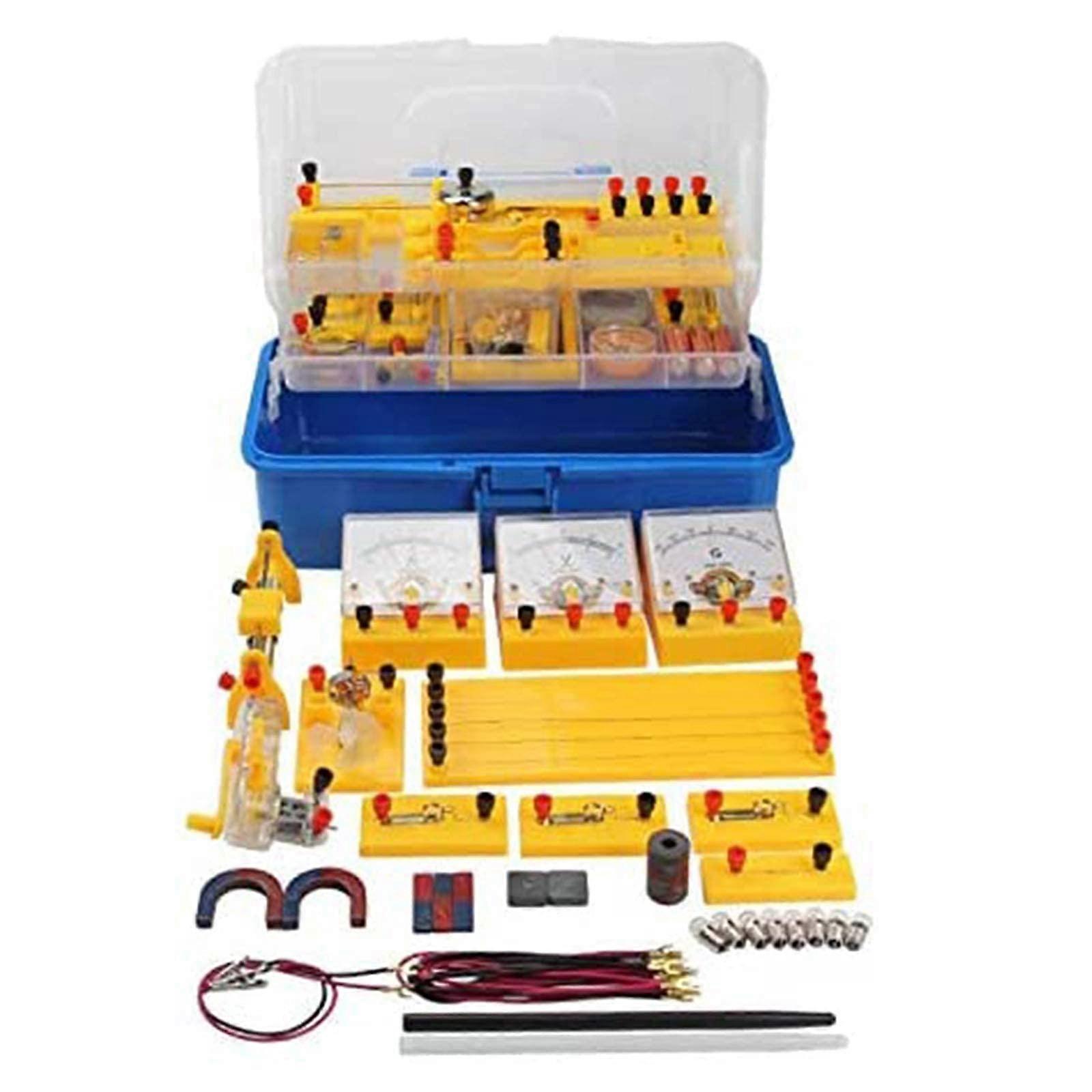 Physics Lab Kit for Students Electricity and Magnetism Set HandsOn Circuits and Energy Conversion