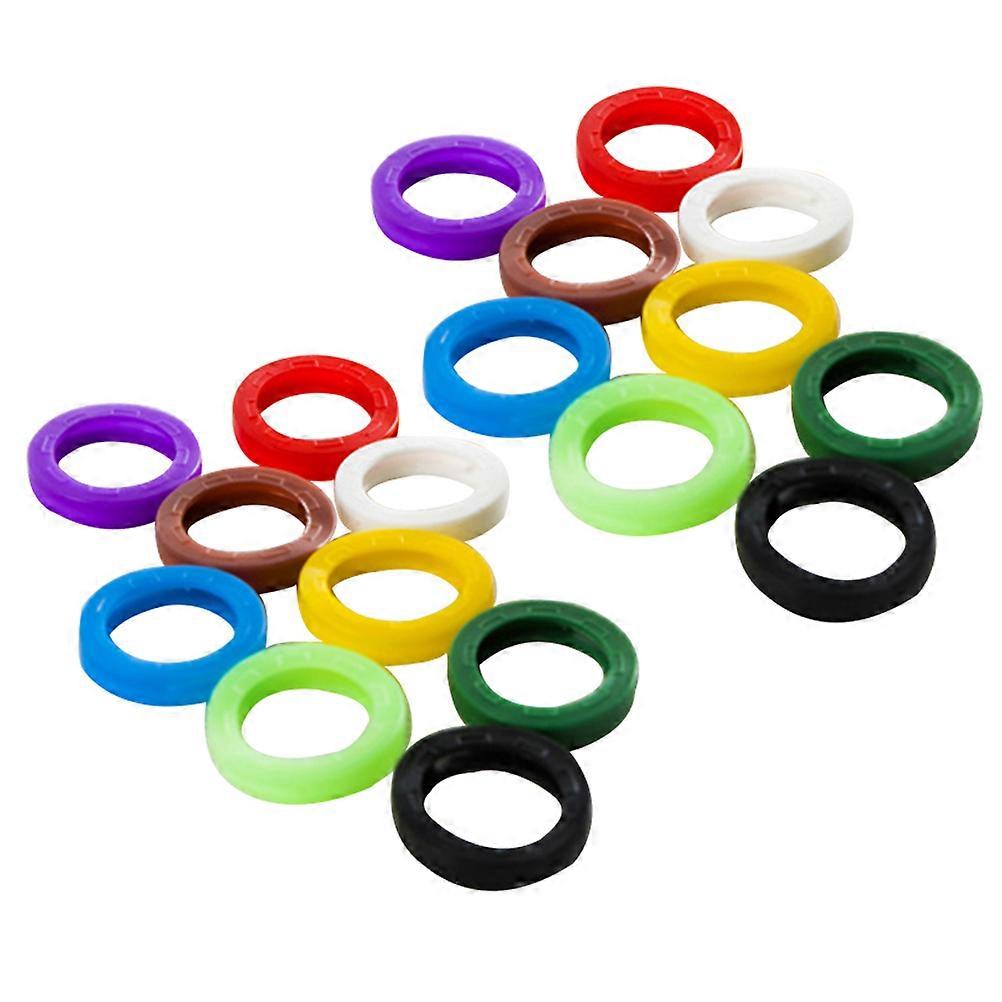 Key Identification Plastic Key Caps for Organizing Keys 60Pcs Assorted Colors