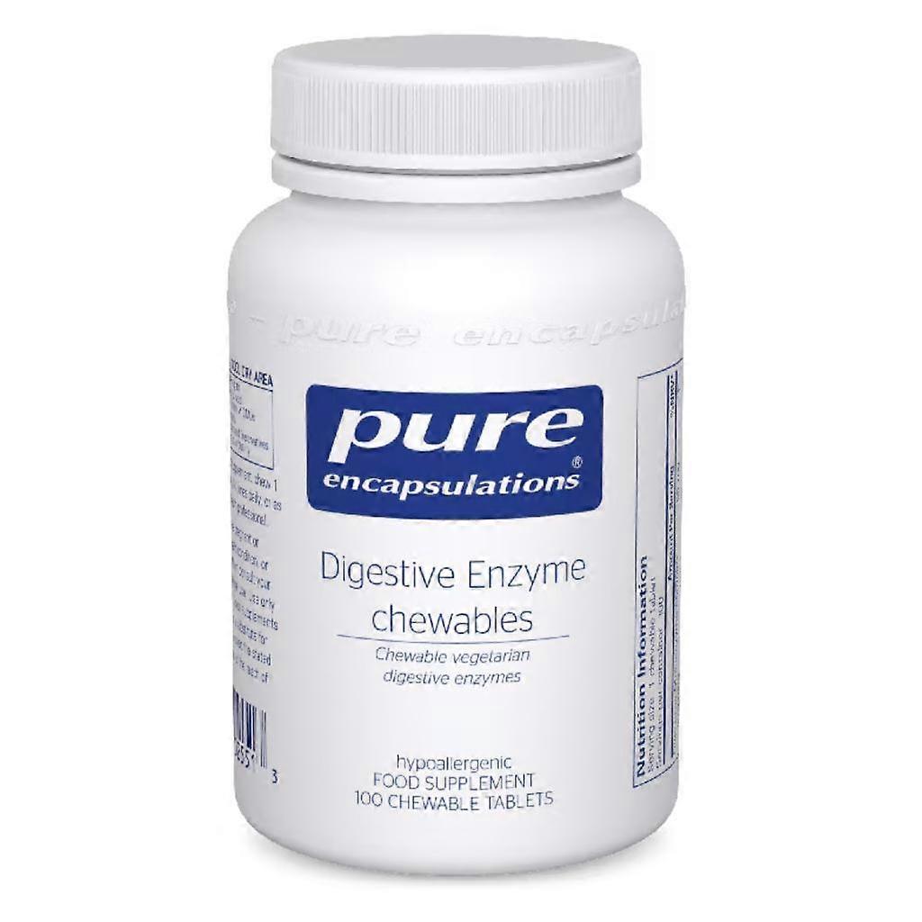 Pure Encapsulations Digestive Enzymes Chewable Tablets 100
