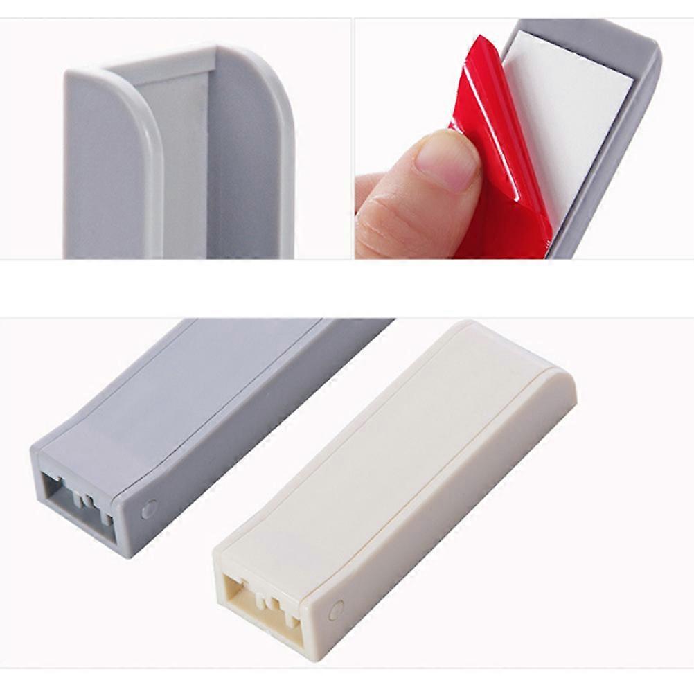 Plastic Wall Hooks Foldable Hooks for Space Saving 2Pcs Beige