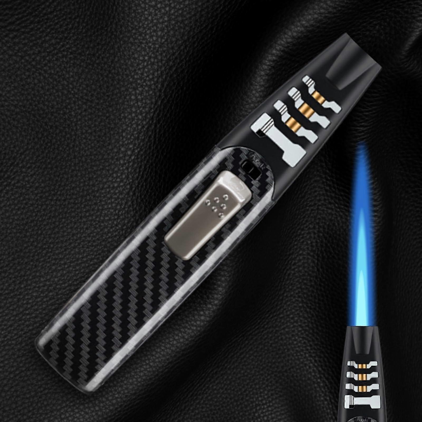 Electric Rechargeable Lighter Black, Windproof USB Candle Lighter for Kitchen BBQ Camping