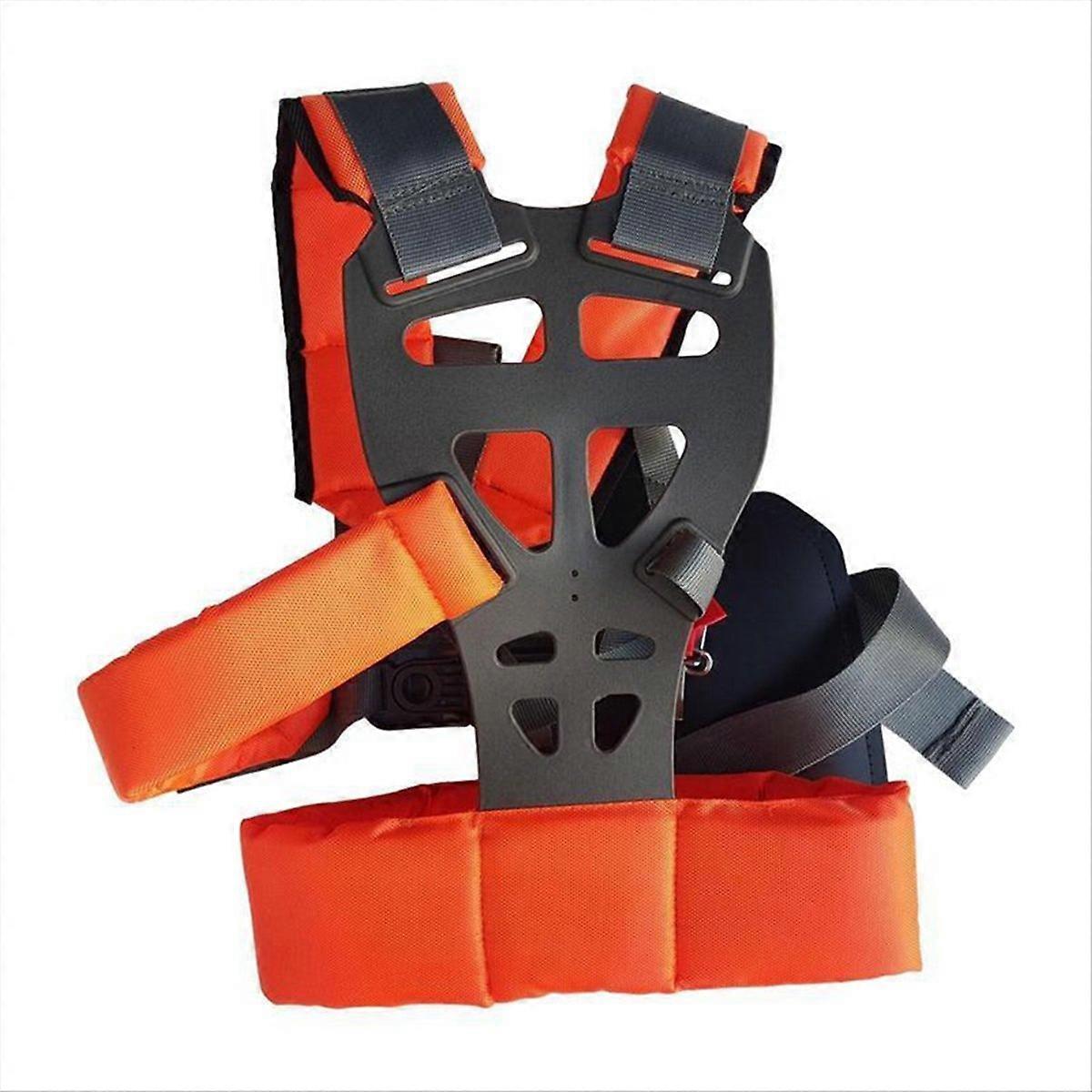 Lawn Mower Harness Strap Adjustable Grass Trimmer Strap Double Shoulder Strap Labor Saving Increase Mower Shoulder Strap