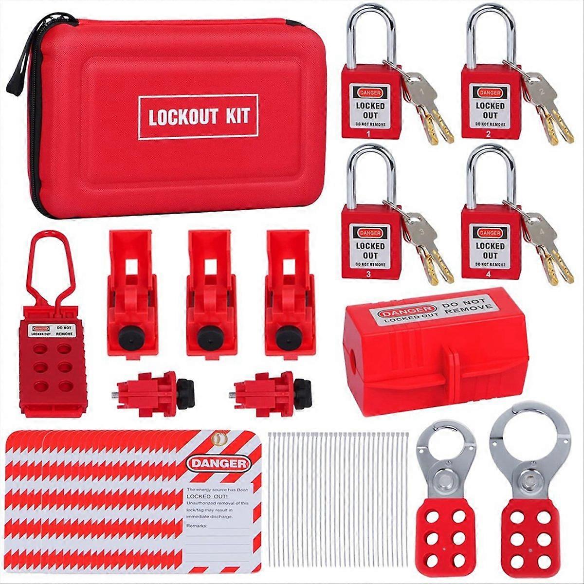 Locking Tag Kit Hasps, Clamps and Universal Multi-Pole Circuit