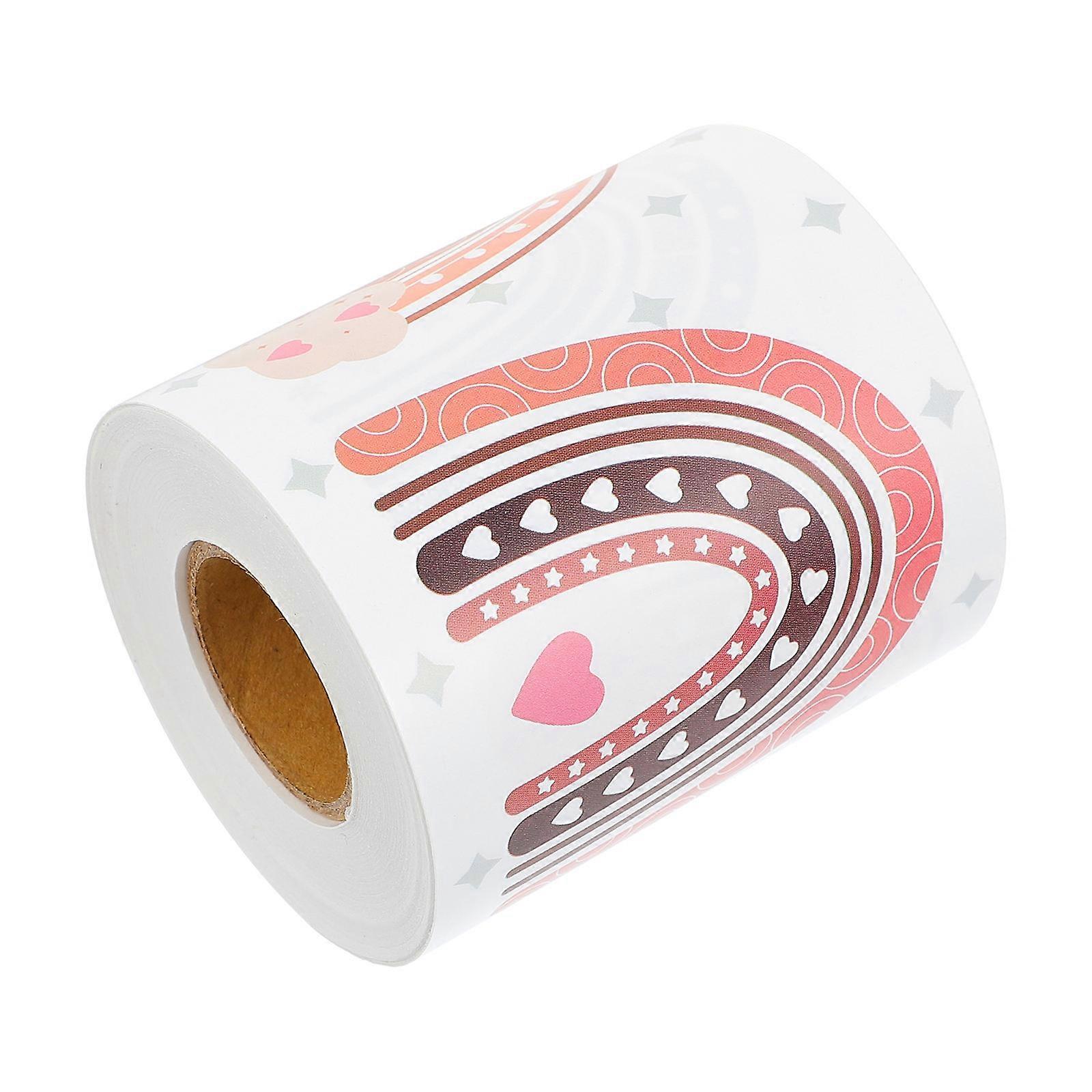 Blackboard Border Sticker Rainbow Borders Decal for Decoration 1 Roll