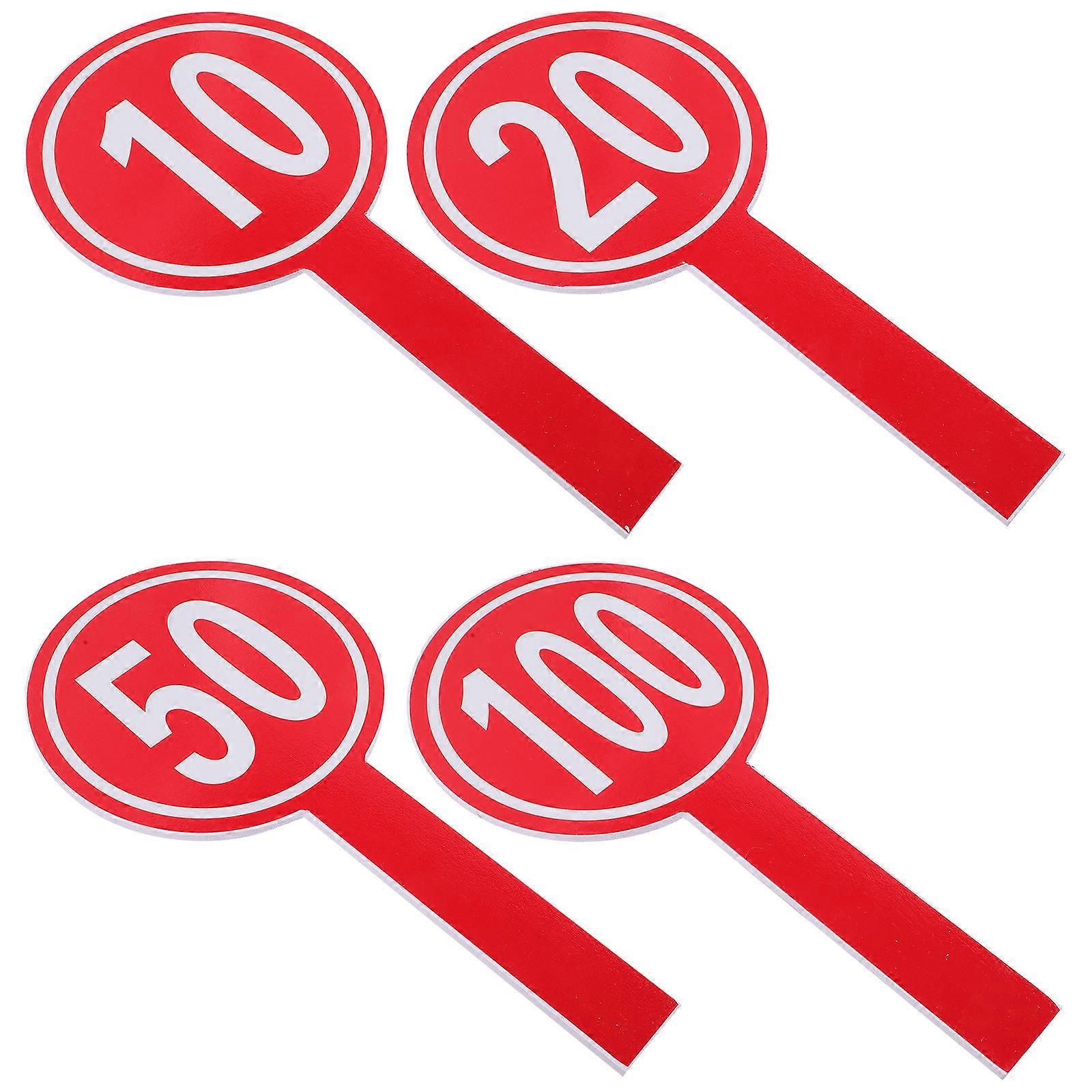 Double Sided Handheld Whiteboards for Scoring with 16Pcs Red Boards