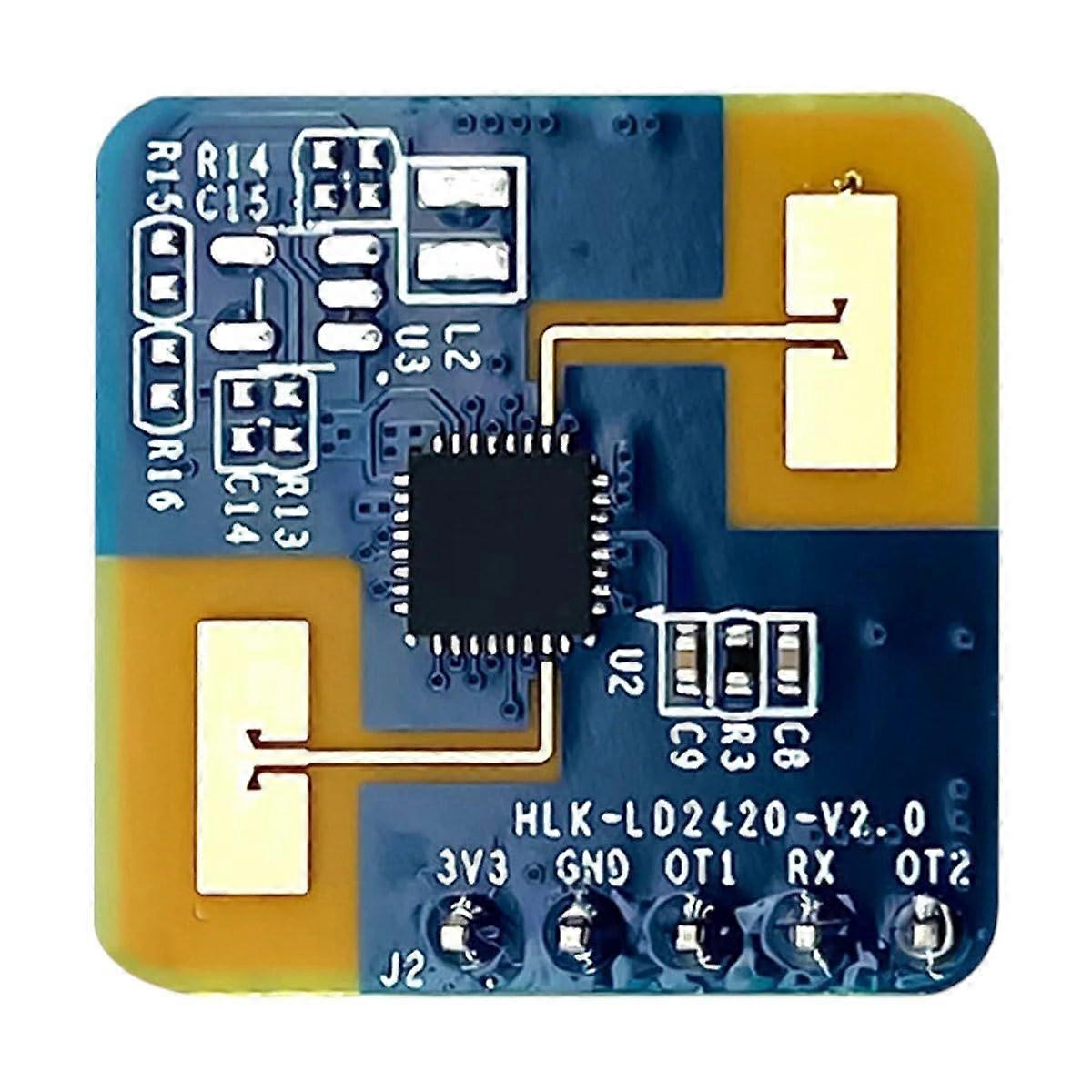 LD2420 24GHz Human Motion Sensor Module Low Power GPIO UART Interface 5Pin