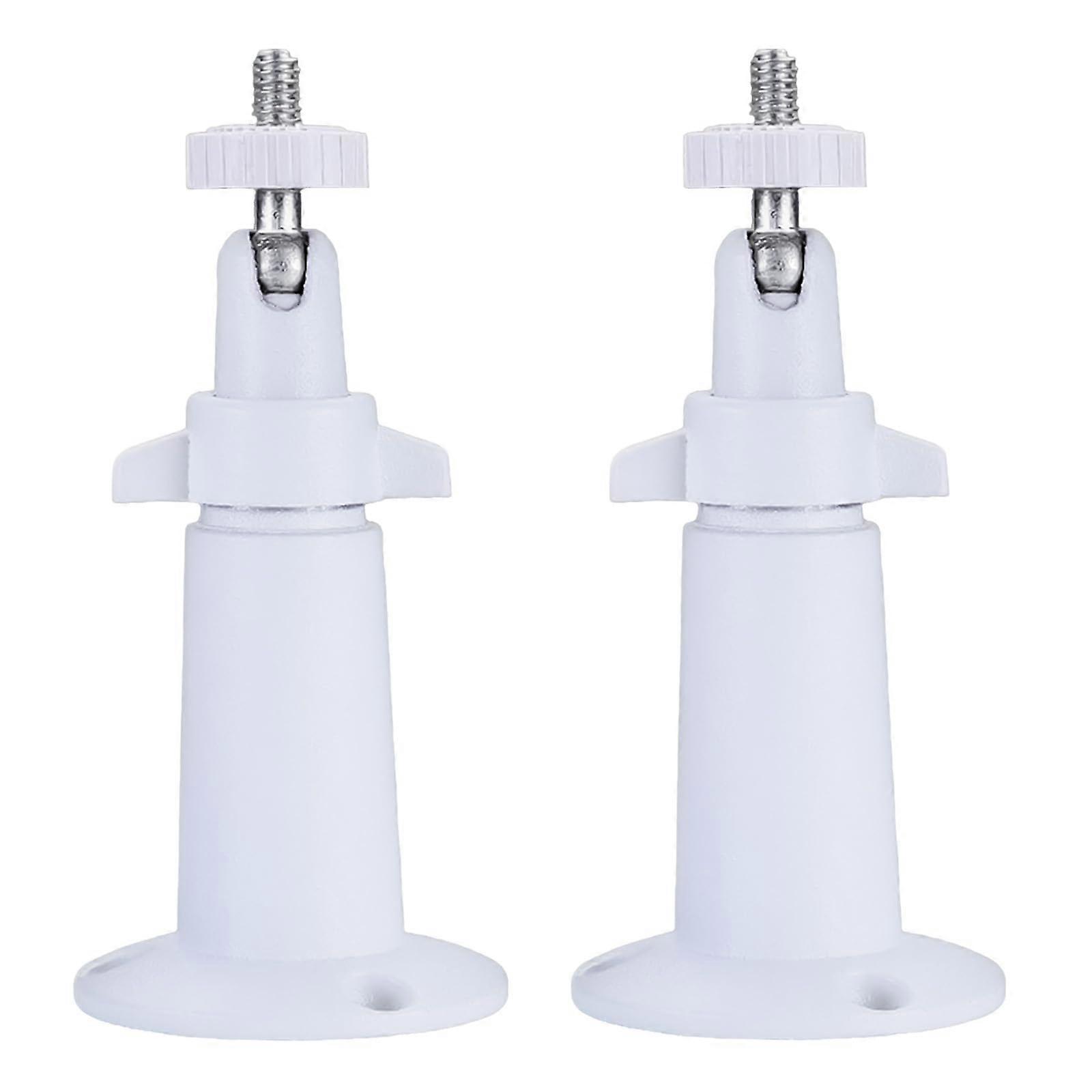 2 Pack Adjustable Security Camera Wall Mount Bracket, 360° Rotation, Weatherproof Metal for Arlo Ring Eufy