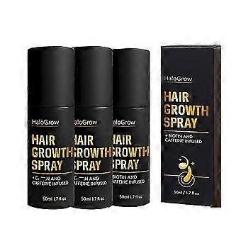 Hair Growth Spray for Thinning Hair - Biotin & Caffeine, 3x 50ml, Daily Treatmen