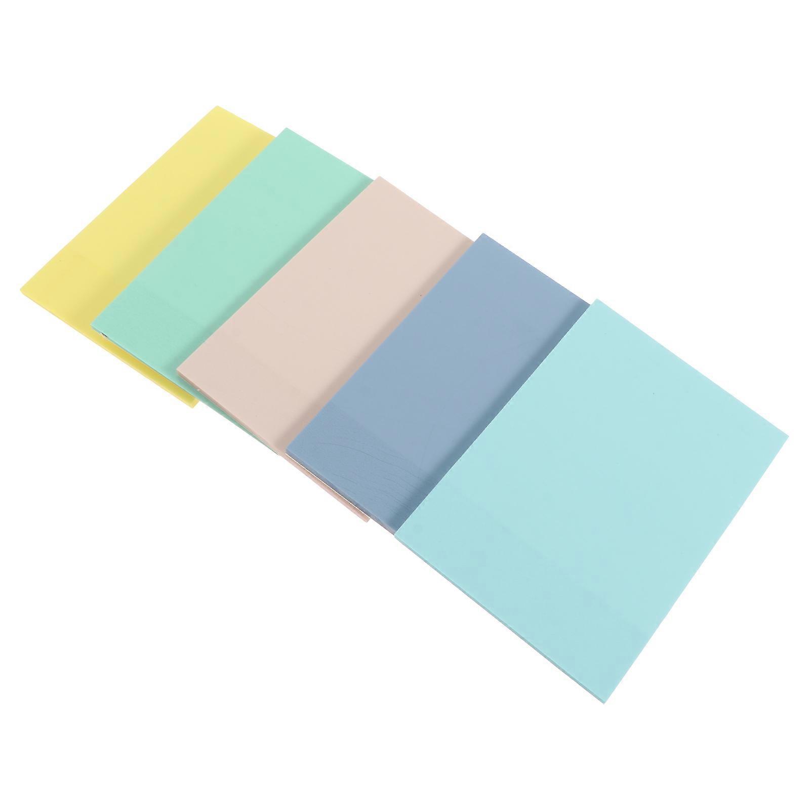 5Pcs Adhesive Memo Message Stickers for Note Use Transparent Papers