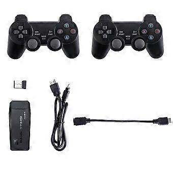 Console de jogos retrô com controles sem fio, joystick 4K HD com saída HDMI, plug and play, jogos retrô integrados e suporte para dois jogadores na TV.