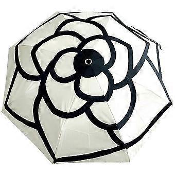 2026 Best!! Camellia Automatic Umbrella Women's Men's Folding Anti-UV Transparent Sunshade