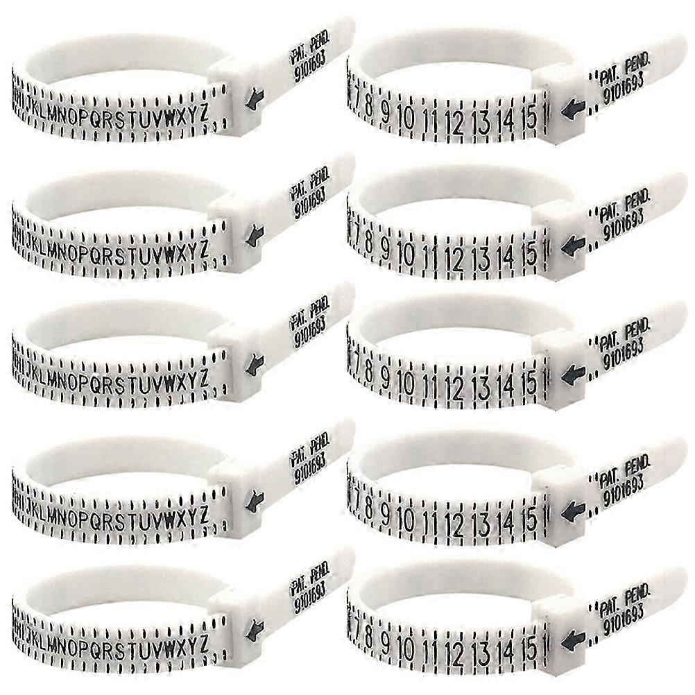 Finger Ring Measuring Supply PU Material for Measuring Use 10Pcs