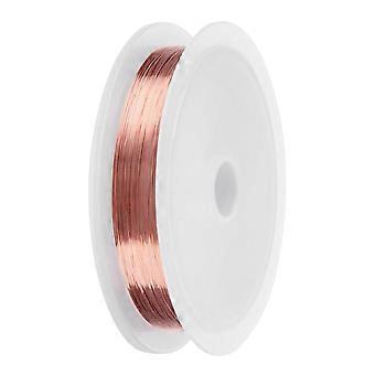 0,2 mm drut miedziany Linia do zdobienia paznokci DIY Biżuteria Akcesoria do manicure (różowe złoto)