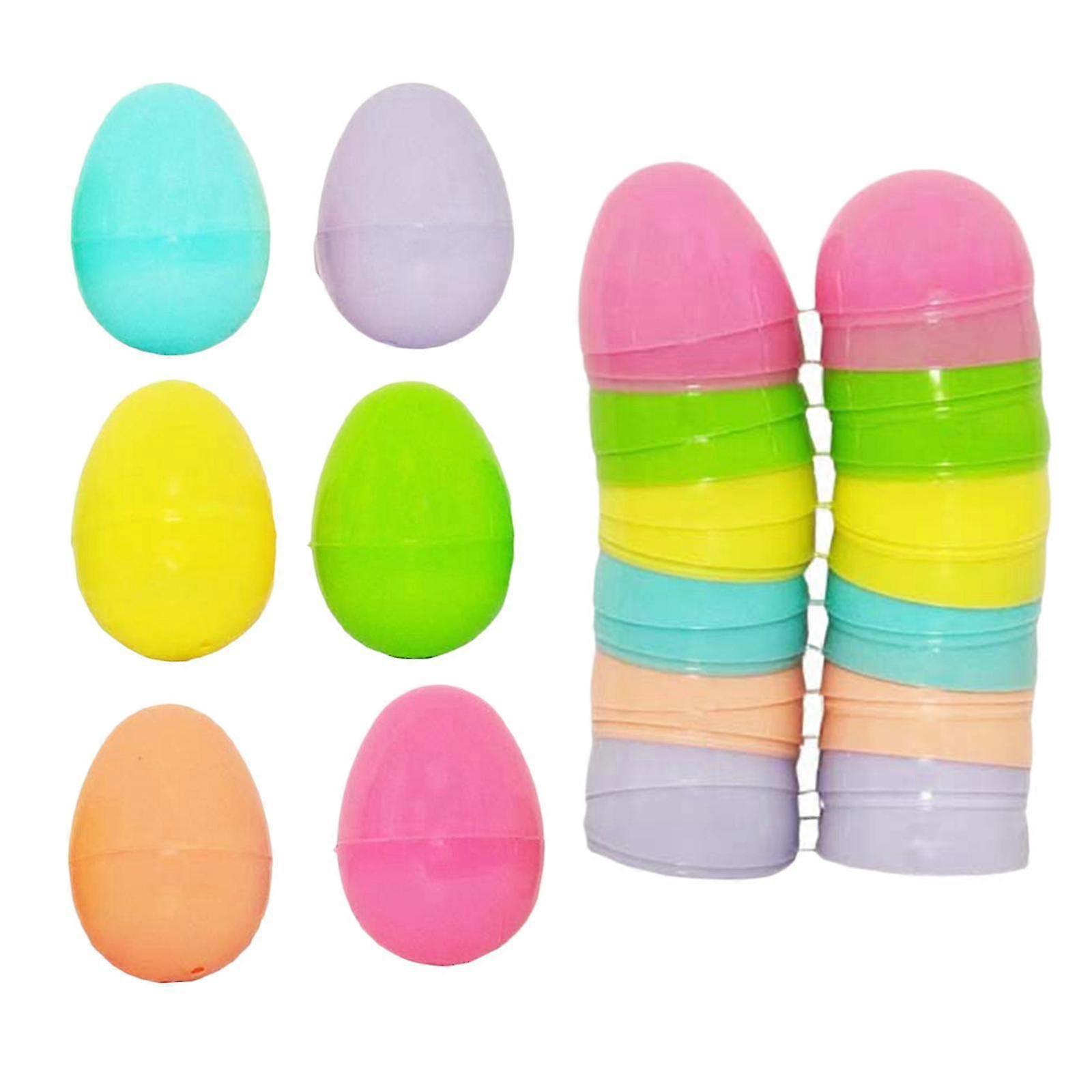 48Pcs Empty Easter Eggs Fillable Easter Decorations for Event Party Favor