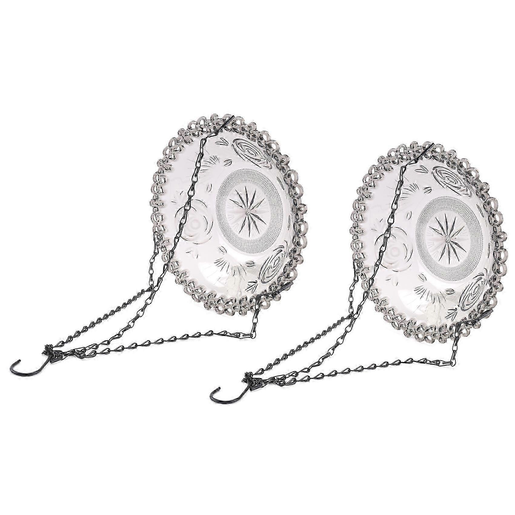 Bird Flower Shaped Hanging Bird Feeder Gray