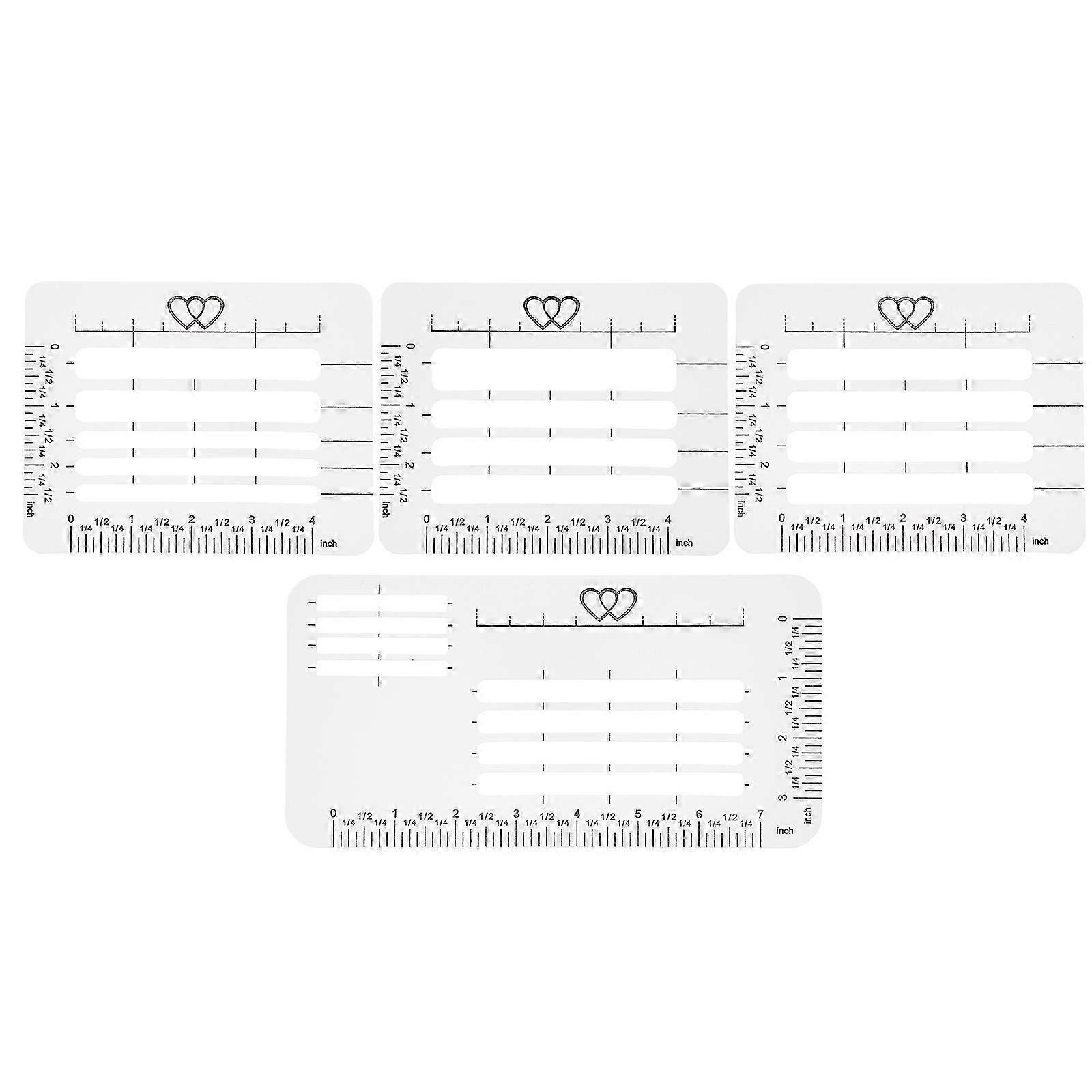 Envelop Maker Plastic Template for DIY Use 12Pcs Transparent Set