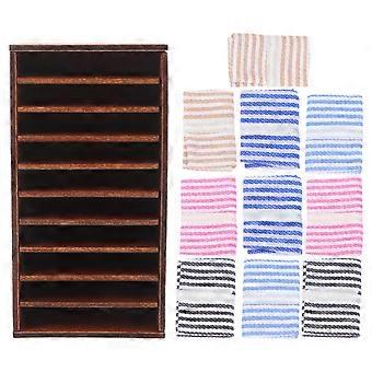 Brown Dollhouse Storage Cabinet for Miniature Decoration 1 Piece