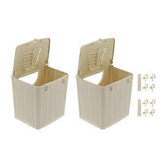 2Pcs Vogelbrutkasten hängender Vogelschlafkasten Haustierkäfig Kunststoff-Vogel-Inkubationskasten