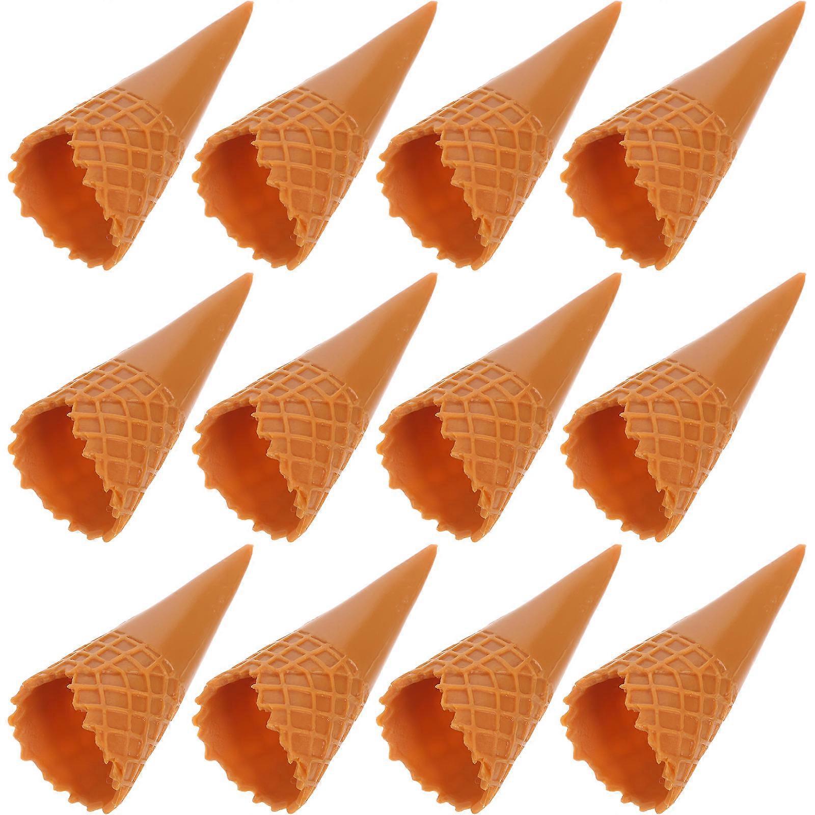18pcs leere Eistüte Modell Mini-Eistüte künstliche Eistüten