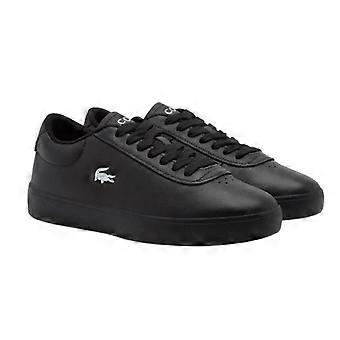 Lacoste Mens Baseshot Evo Crocodile Leather Flat Trainers