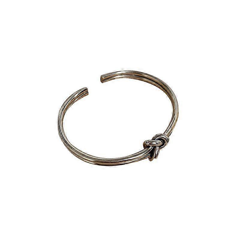 Women's Bracelet,Double Layer Celtic Knot Simple Unique Cuff Bangle Adjustable Open Amulet Bracel