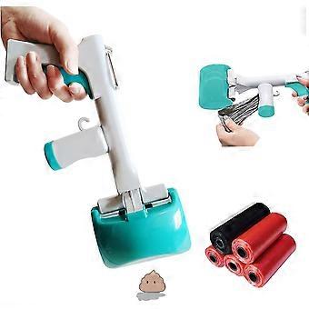 Pet Pooper Scooper Sets, draagbare hond kat poep Scoop met poep zak Dispenser en poep zakjes, Poo Scoop cadeau voor familie / vriend
