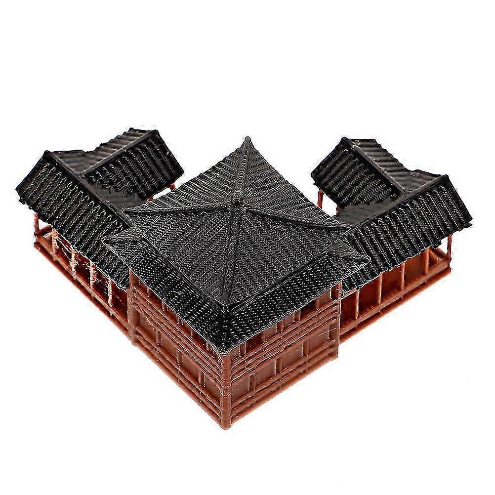 Plastic Miniature Ancient Building Statue for Micro Landscape Decor