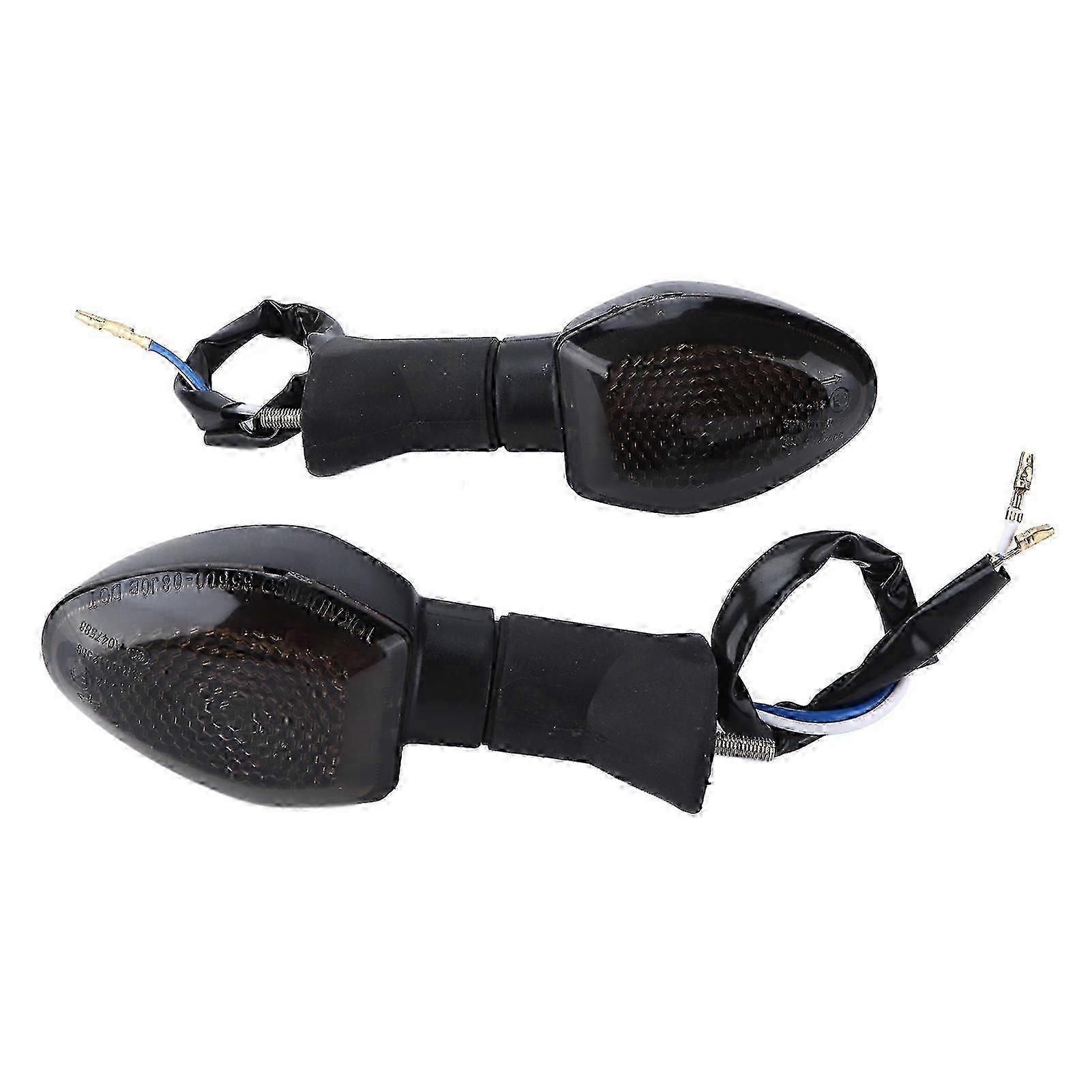 Replacement Blinker Flasher Indicators for Suzuki Motorcycle Accessories Dark Brown 2 Pack