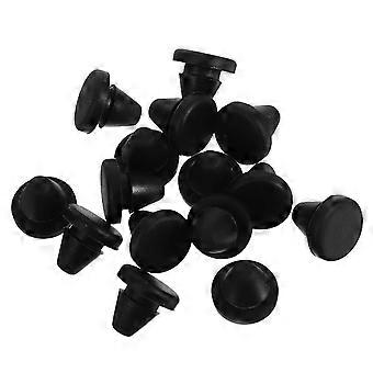 15pcs Silicone Stove Grate Feet Pads for Oven, Heat Resistant Conical Feet, Appliance Foot Pads, Shock-Absorbing Bumper Protectors for Gas Burner Blac