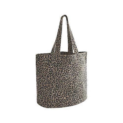 Westford Mill Leopard Print Canvas Shopper