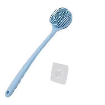 Silicone Body Scrubber, Long Handle Back Scrubber for Shower Brush,Exfoliating Body Scrubber, Shower Scrubber for Body Brush, Soft Silicone Bath Brush