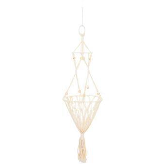 Hanging Cat Swing Woven Rope Bed Year-Round Use Beige Color For Pet Owners 1Set