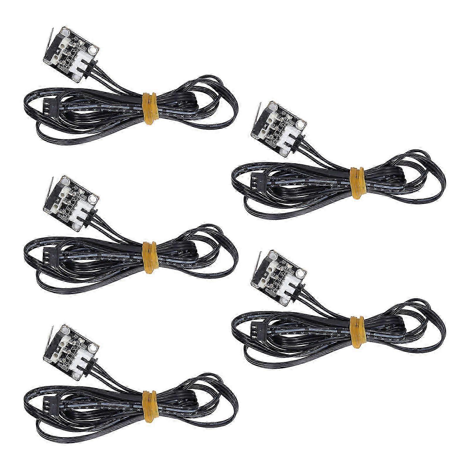 5 Pcs End Stop Limit Switch 3 Pin Flame Retardant 3D Printer Endstop Limit Switch Module compatible with Ender 3