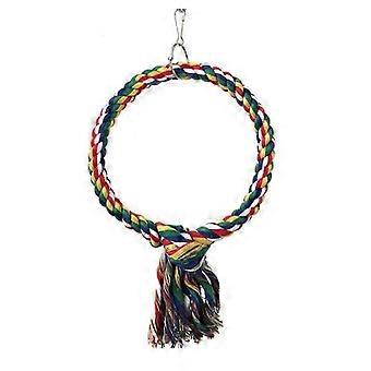 Round Shape Bird Rope Swing Toy Climbing Rope Thickening Bars